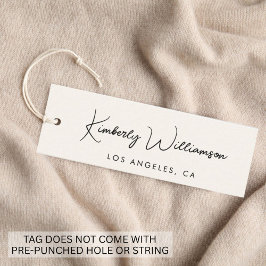 Etiqueta Pendente de Rótulo de Letra Chic Signatur