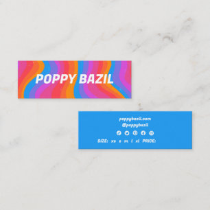 Etiqueta Pendente Personalizada Listras Onduladas