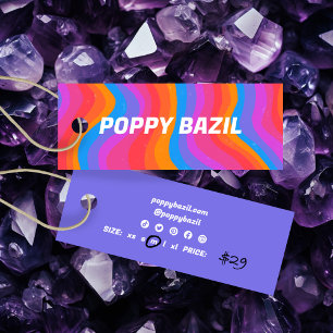Etiqueta Pendente Personalizada Listras Onduladas 