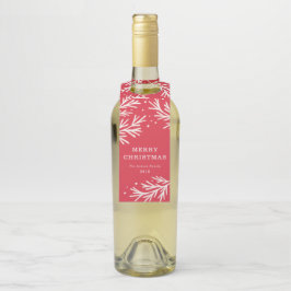 Etiqueta Pendurada de Férias de Inverno Garrafa