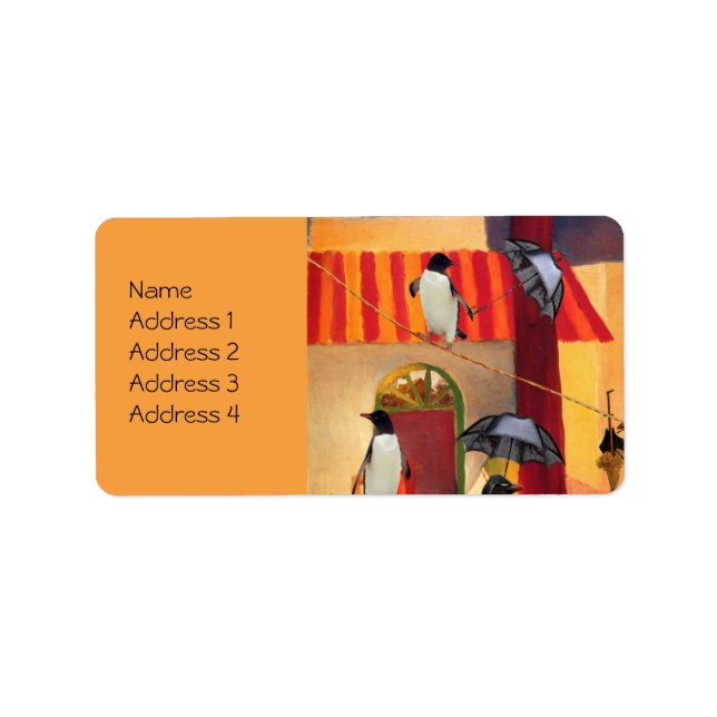 Etiqueta Penguin Cafe (Frente)