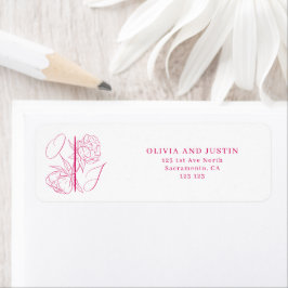 Etiqueta Peony Elegance Wedding