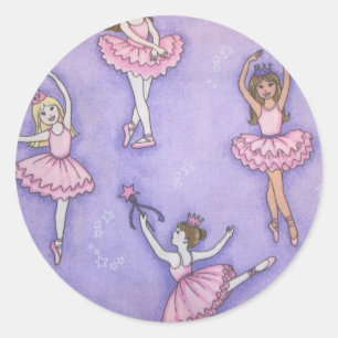 Etiqueta pequena da bailarina