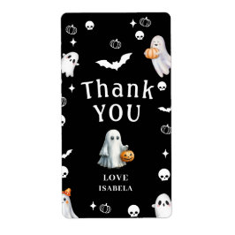 Etiqueta Pequeno Abóbora Boo – Chás de Bebê de Halloween