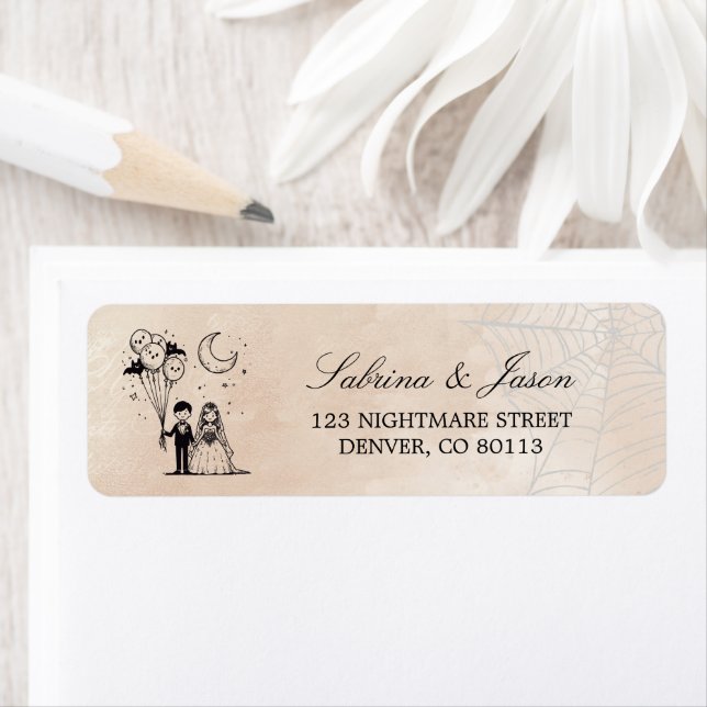 Etiqueta Pequeno Casal Spooky (Insitu)