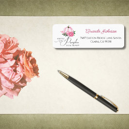 Etiqueta Pequeno Pumpkin Blush Cor-de-Rosa Caiu Chá de fral