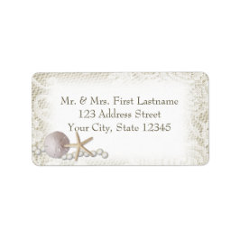 Etiqueta Pérolas de Praia e rendas