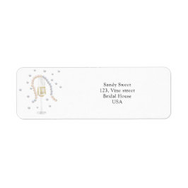 Etiqueta Pérolas e Prosecco - chá de panela