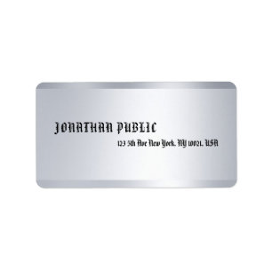 Etiqueta Personalização de Modelo minimalista do Na moda de