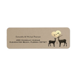 Etiqueta Personalização do Casamento de Veados de Cerroreir