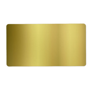 Etiqueta Personalização Dourada do Modelo Back