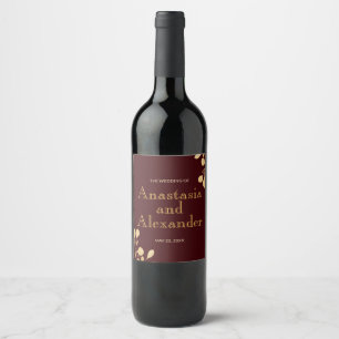 Etiqueta personalizada da garrafa de vinho de casa
