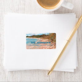 Etiqueta Personalizada da Linha Costeira do Michig