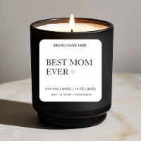 Etiqueta personalizada da melhor mãe do mundo