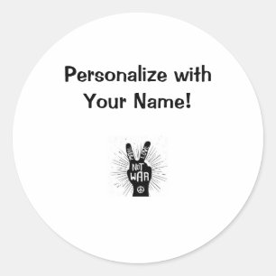 Etiqueta personalizada de amor de Michelle não gue