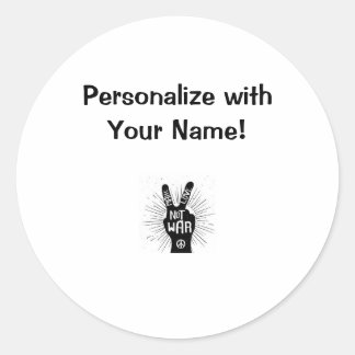 Etiqueta personalizada de amor de Michelle não gue