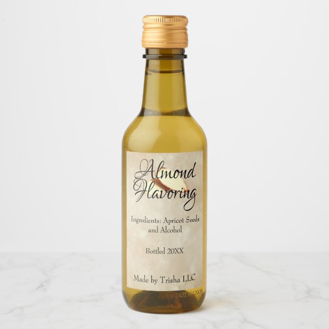 Etiqueta Personalizada de Aromação de Amêndoa (Frente)
