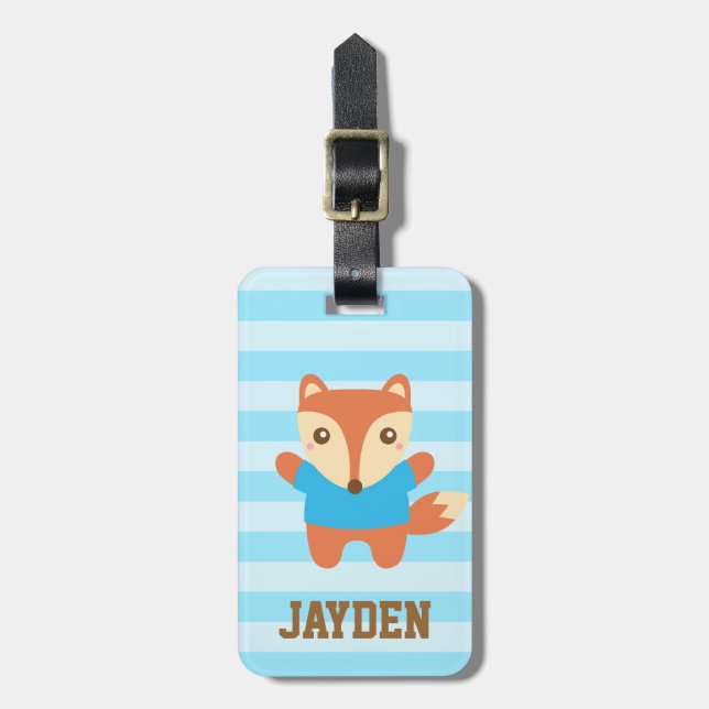 Etiqueta Personalizada de Bagagem Infantil de Rapo (Frente Vertical)