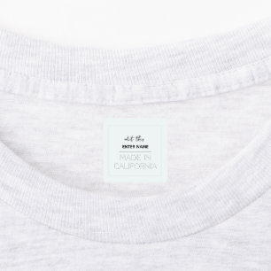 etiqueta personalizada de colcha personalizada