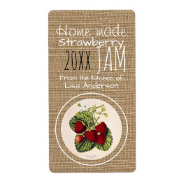 Etiqueta personalizada de Emperramento de Morango 