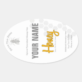 Etiqueta Personalizada de Frasco de Mel Personaliz