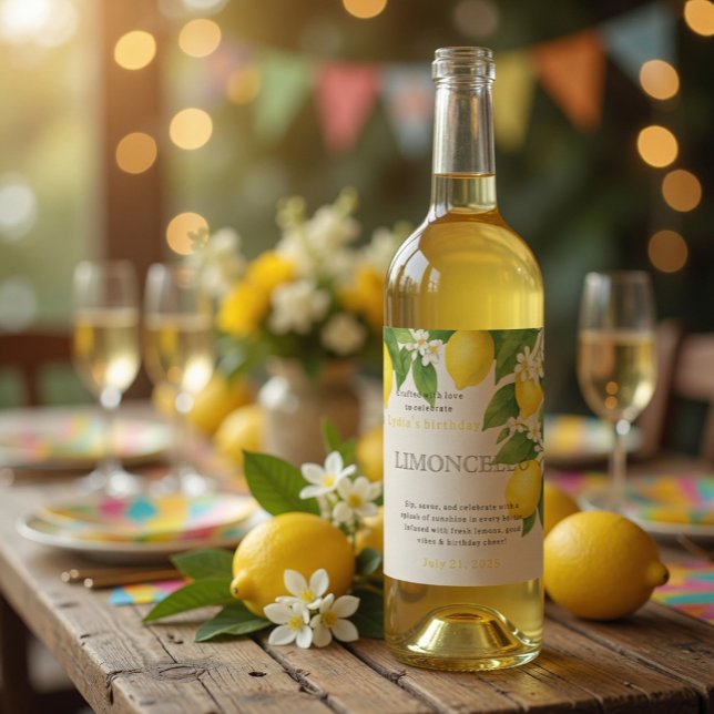 Etiqueta Personalizada de Garrafa de Limoncello pa (Criador carregado)
