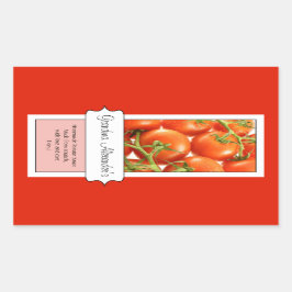 Etiqueta personalizada de jato de latão, Tomate pe