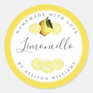 Etiqueta Personalizada de Limoncello Caseiro Amare