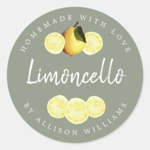 Etiqueta Personalizada de Limoncello Caseiro Sage