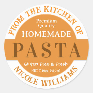 Etiqueta Personalizada de Massa Homemade