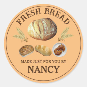 Etiqueta Personalizada de Pão Fresco