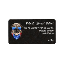 Etiqueta personalizada de rebelde Stars and Strips