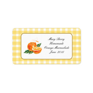 Etiqueta personalizada do DOCE DE FRUTA ALARANJADO