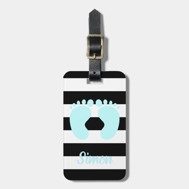 Etiqueta personalizada para bagagem de bebê (Frente Vertical)