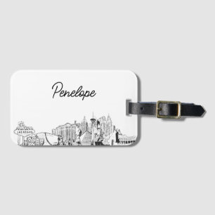 Etiqueta Personalizada para Bagagem de Casamento e
