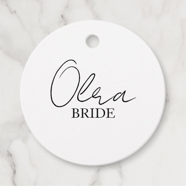Etiqueta Personalizada para Cabide de Casamento |  (Frente)