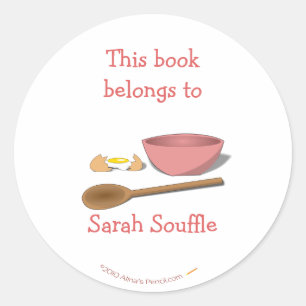 Etiqueta personalizada recipiente do Bookplate do