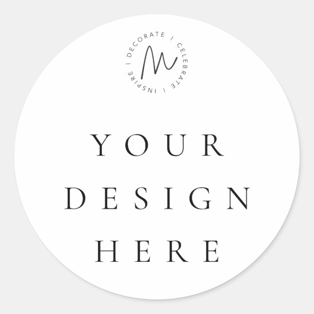 Etiqueta Personalizada Redonda para Favor (Frente)