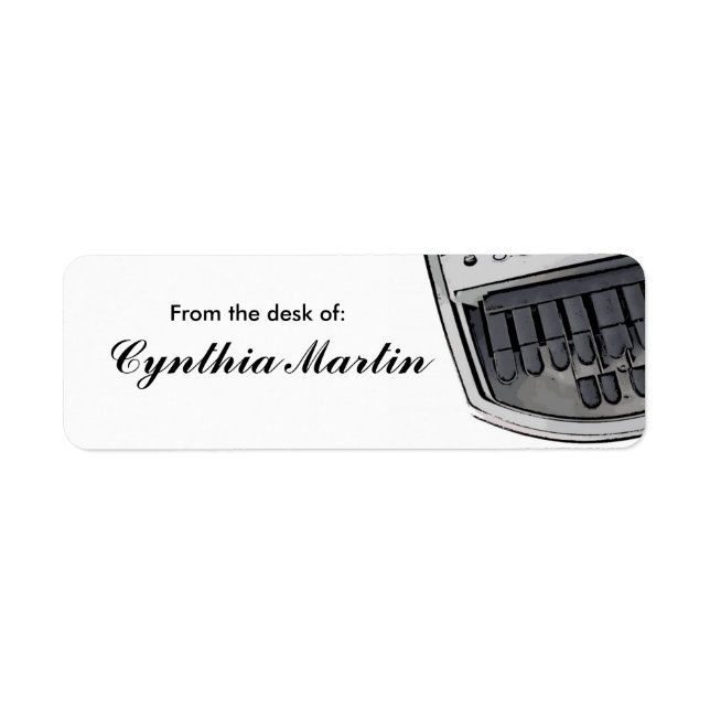 Etiqueta Personalizado da escrivaninha dos autocolantes do  (Frente)