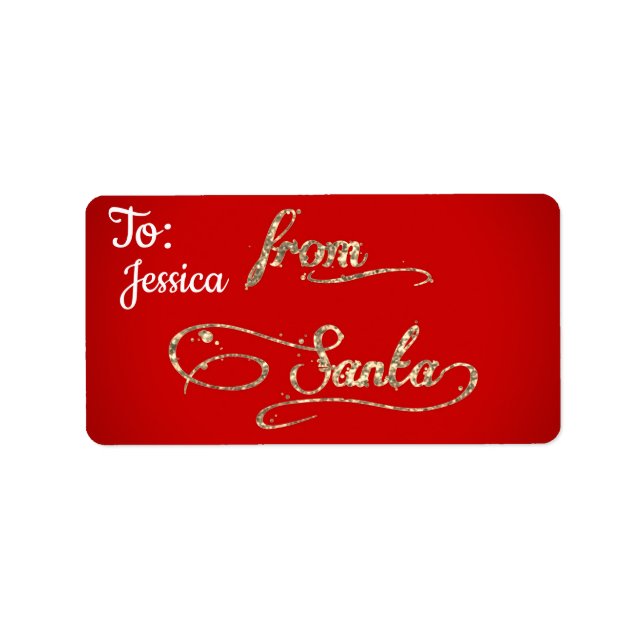 Etiqueta Personalizado do Natal de Papais noeis (Frente)