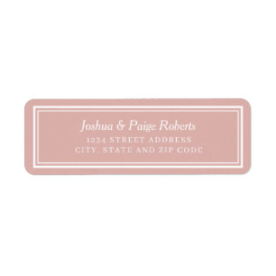Etiqueta Personalizado Elegante Cor-de-rosa-relâmpago minim