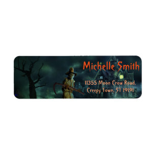 Etiqueta Personalizado Homem de Caveira de Halloween Person