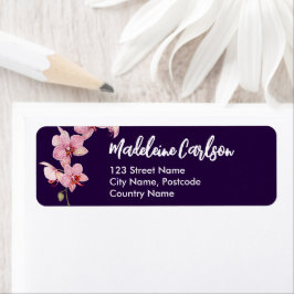 Etiqueta Personalizar Orquídeas de Mama Rosa de Endereço