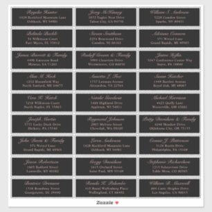 Etiqueta personalizável de etiquetas de endereço