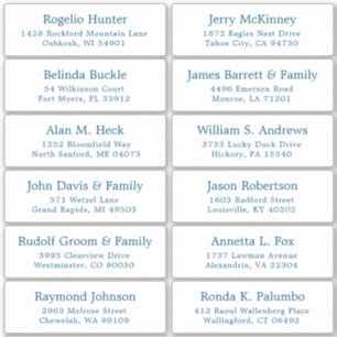 Etiqueta personalizável de etiquetas de endereço