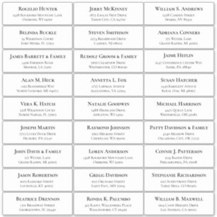 Etiqueta personalizável de etiquetas de endereço d