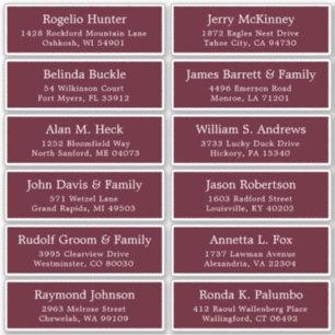 Etiqueta personalizável de etiquetas de endereço d