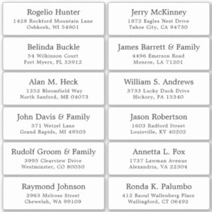 Etiqueta personalizável de etiquetas de endereço d