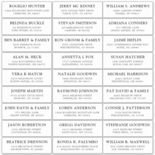 Etiqueta personalizável de etiquetas de endereço d