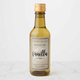Etiqueta personalizável de extração de baunilha
